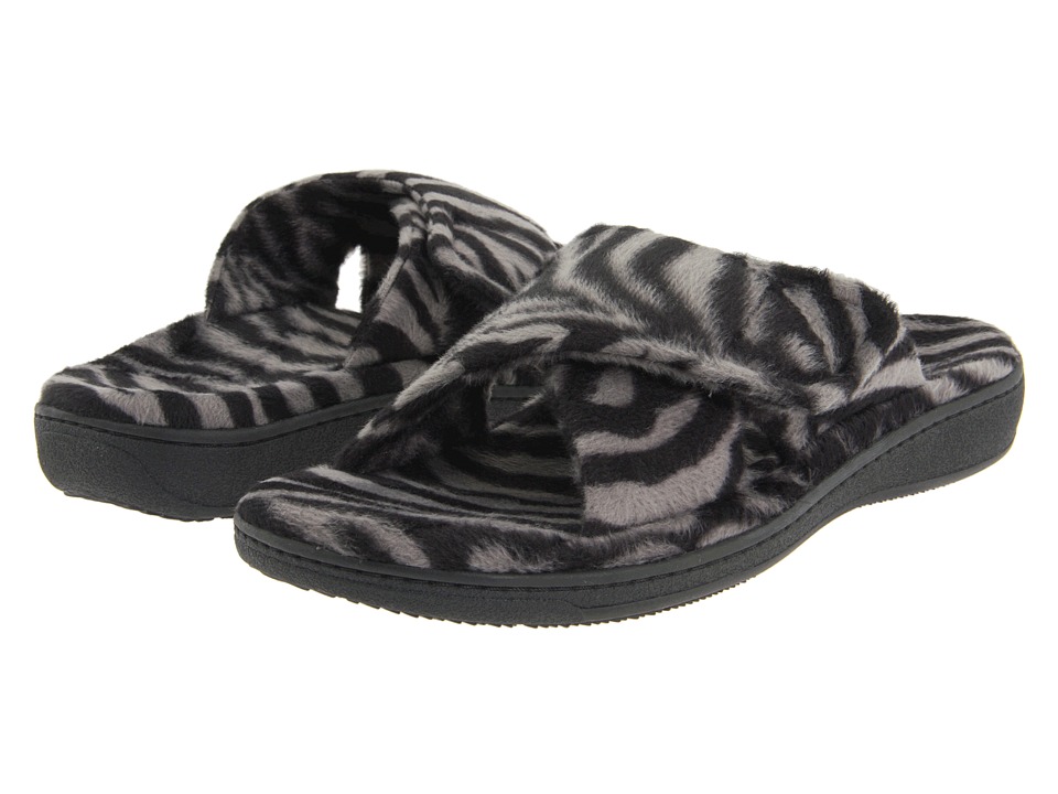 VIONIC Relax (Dark Grey Zebra) Slippers