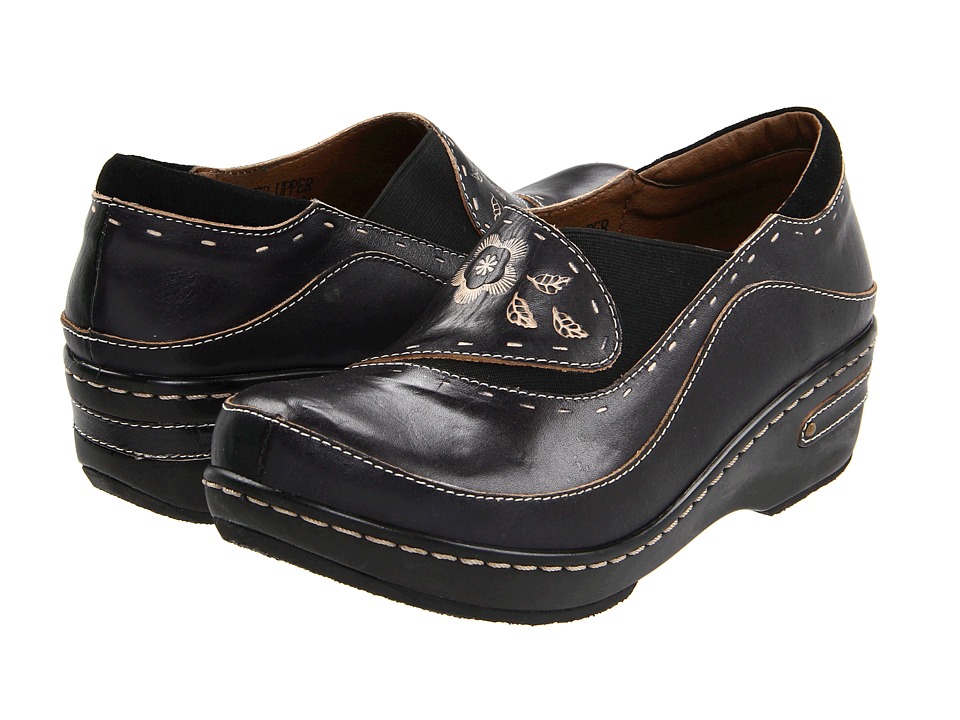 L'Artiste by Spring Step Burbank (Black) Clogs