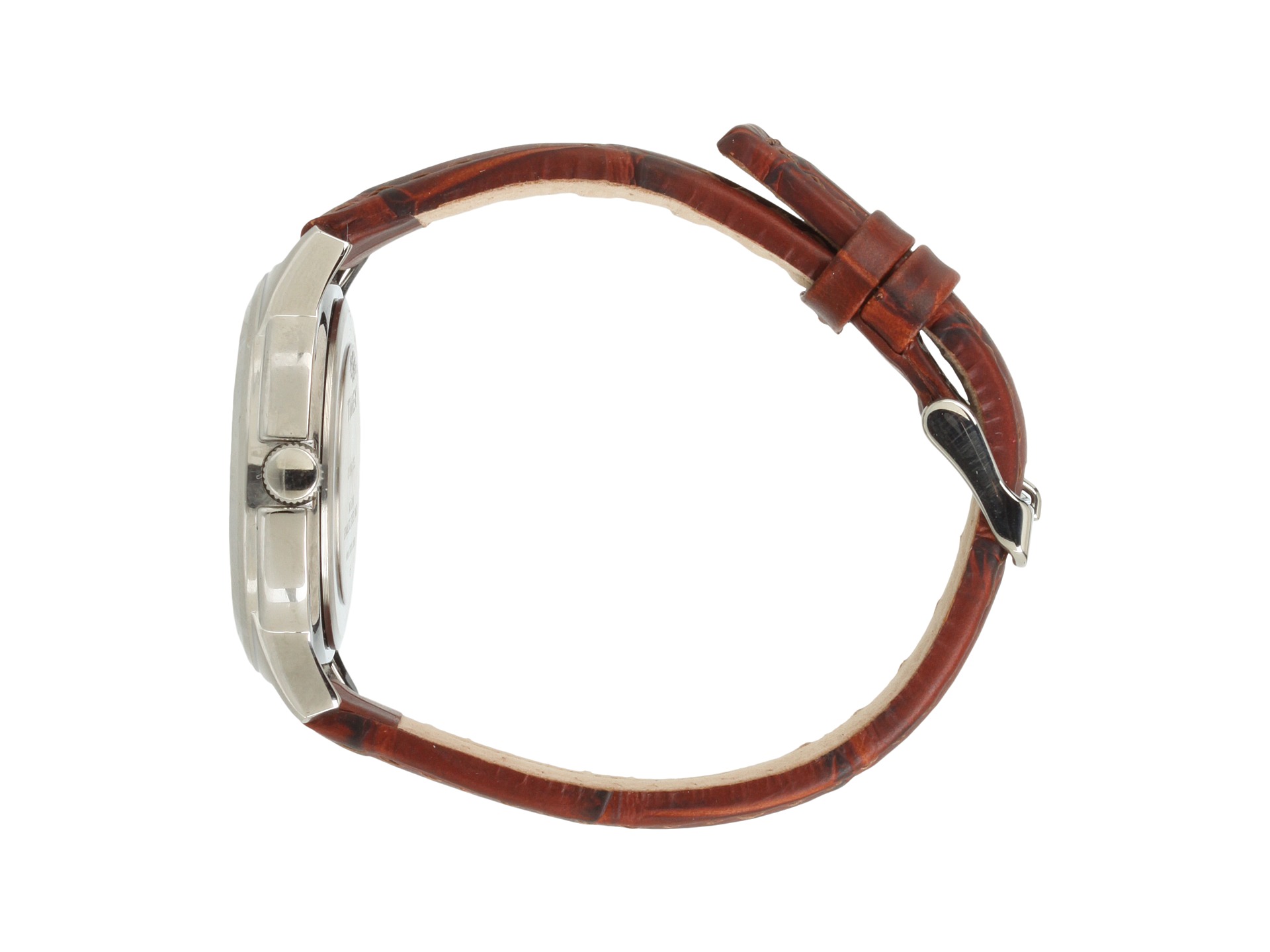 Timex Classic Brown Leather Strap Silver