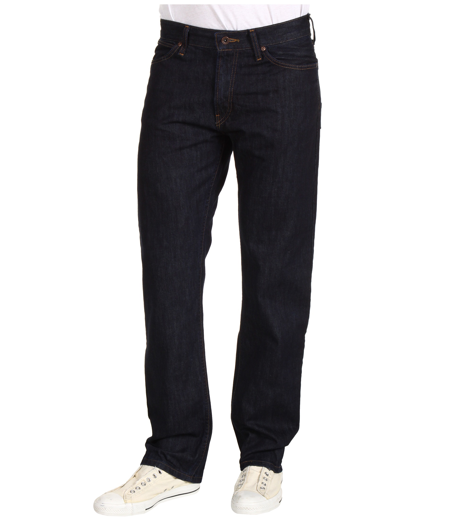 Nautica Slim Straight Fit 5-Pocket Jean in Marine Rinse - Zappos.com ...
