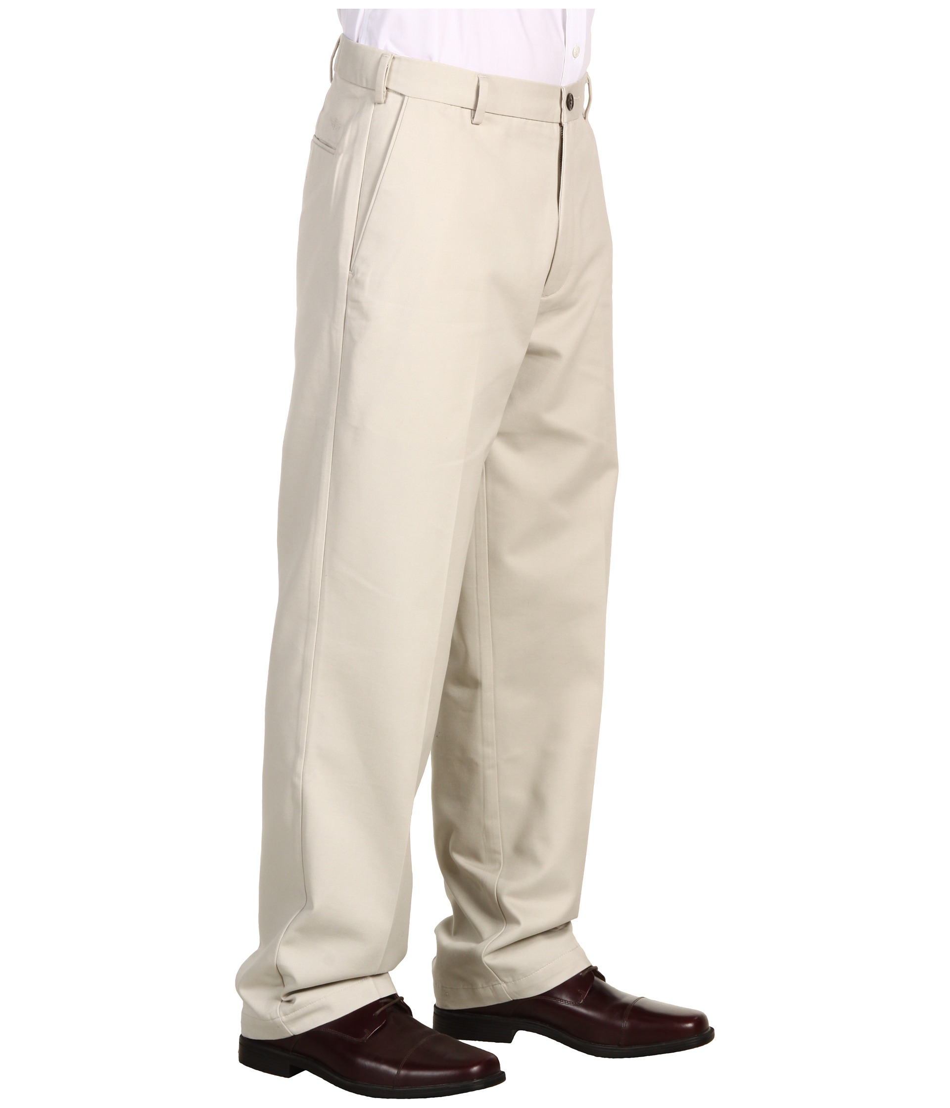 Dockers Men's Comfort Waist Khaki D3 Classic Fit Flat Front - Zappos ...
