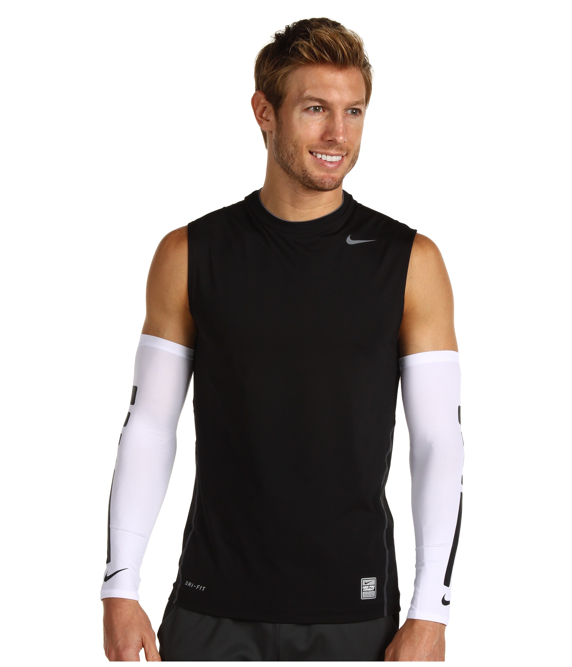 white nike basketball sleeve
