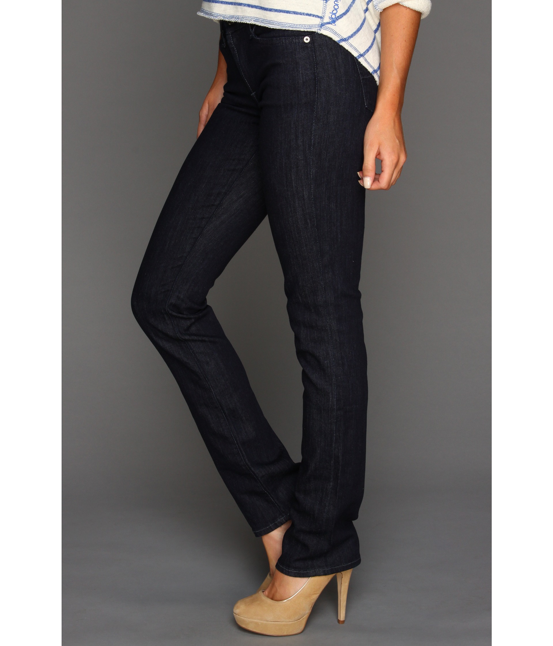 For All Mankind Kimmie Curvy Fit Straight Leg in New Rinse    