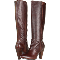 Frye Regina Zip Boot Dark Brown Soft Vintage Leather - 6pm.com