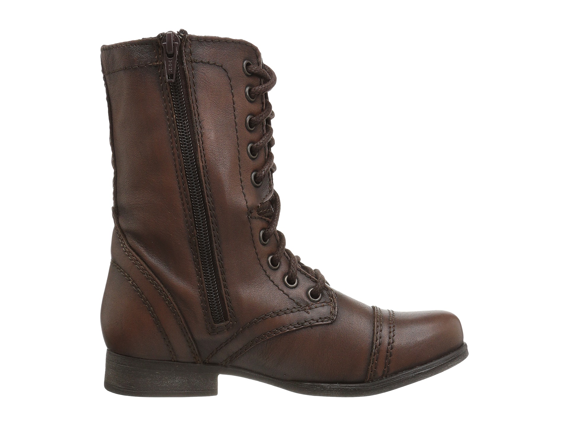 Steve Madden Troopa Cognac Leather - Zappos.com Free Shipping BOTH Ways