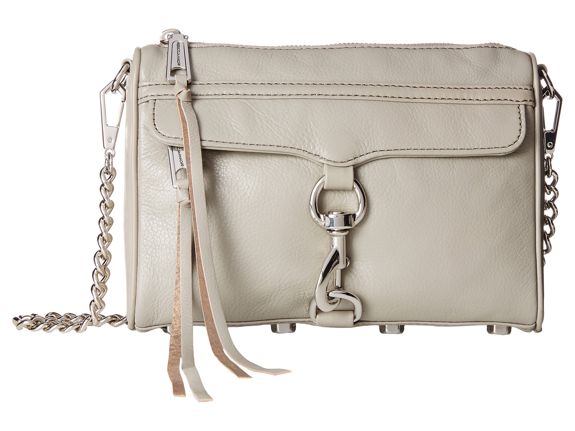 Rebecca Minkoff Mini M A C Clutch With Silver | Shipped Free at Zappos
