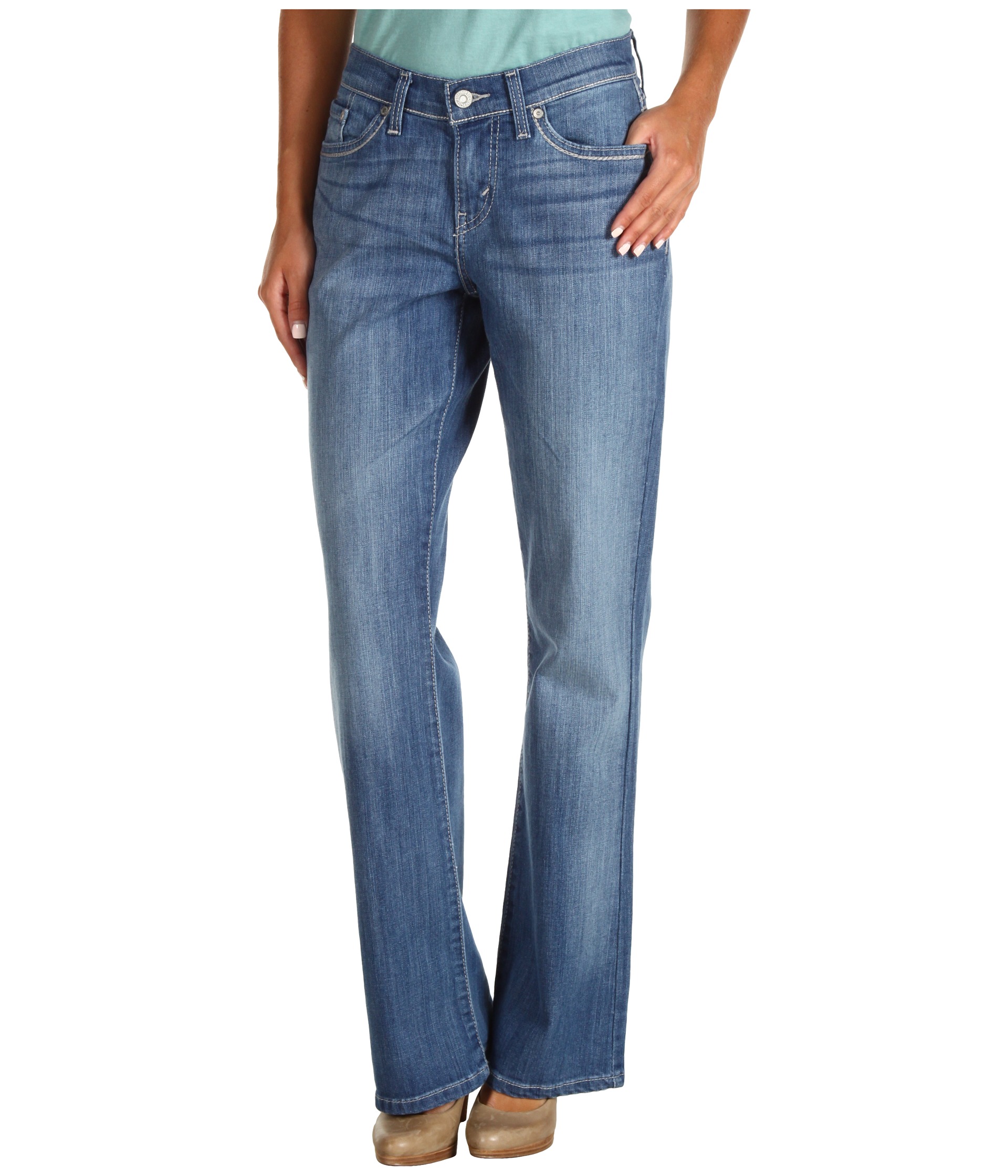 Levi's® Womens 529™ Curvy Boot Cut Indigo Heaven - Zappos.com Free ...