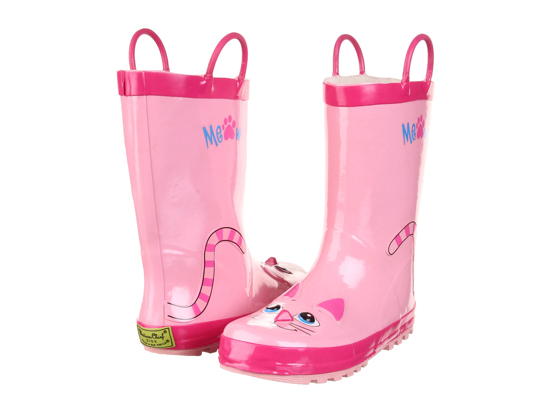 Western Chief Kids Pink Kitty Rainboot (Infant/Toddler/Youth)    
