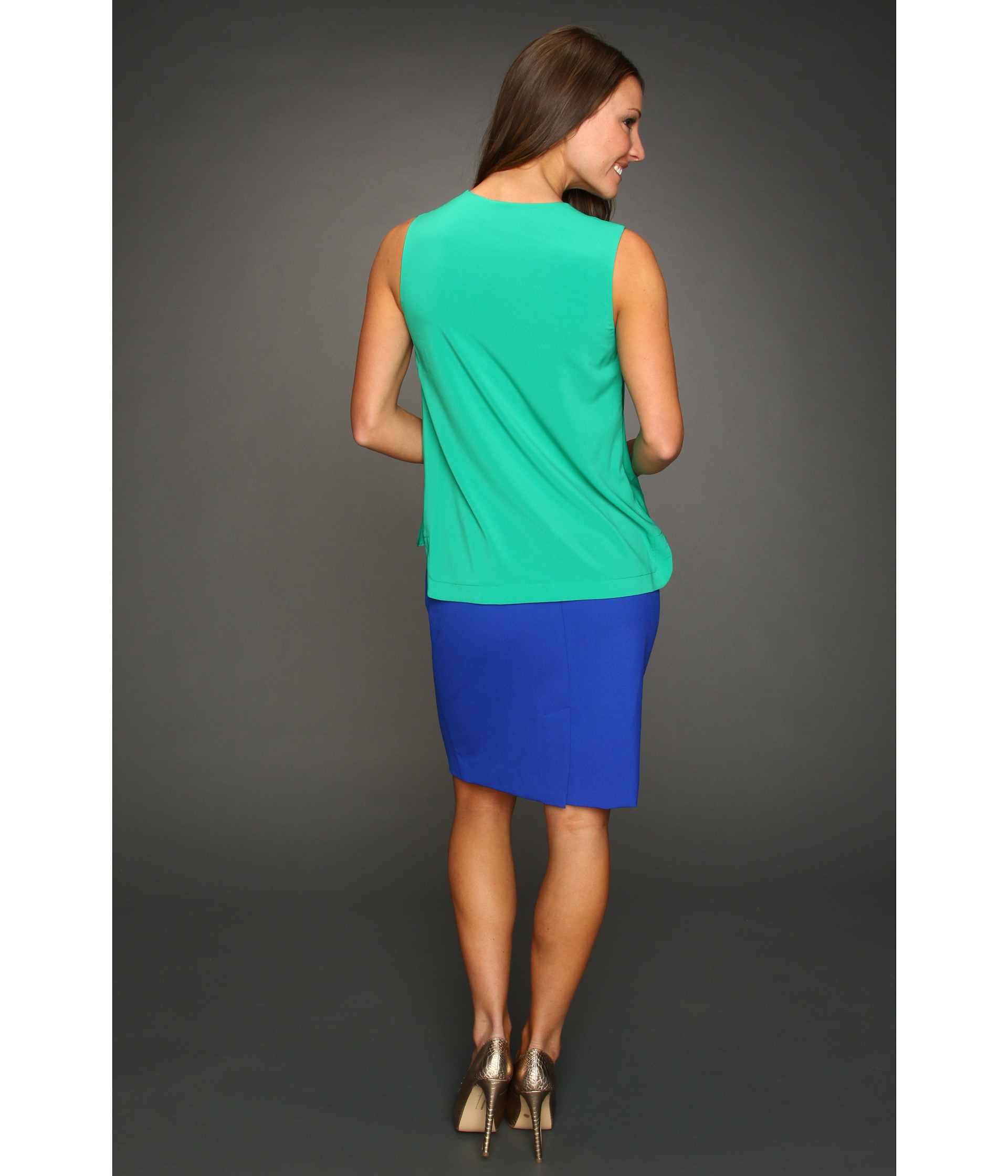 Calvin Klein Blouson Colorblock Dress