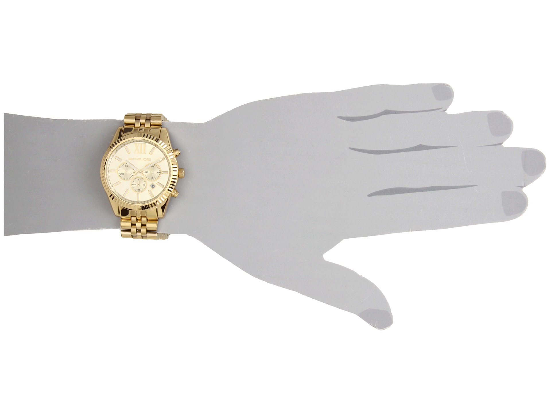 michael kors large lexington chronograph bracelet watch 45mm