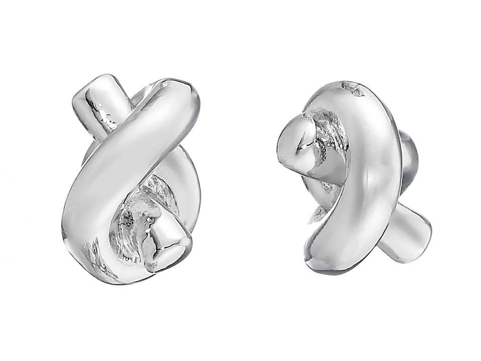 Kate Spade New York - Sailors Knot Stud Earrings (Silver) Earring