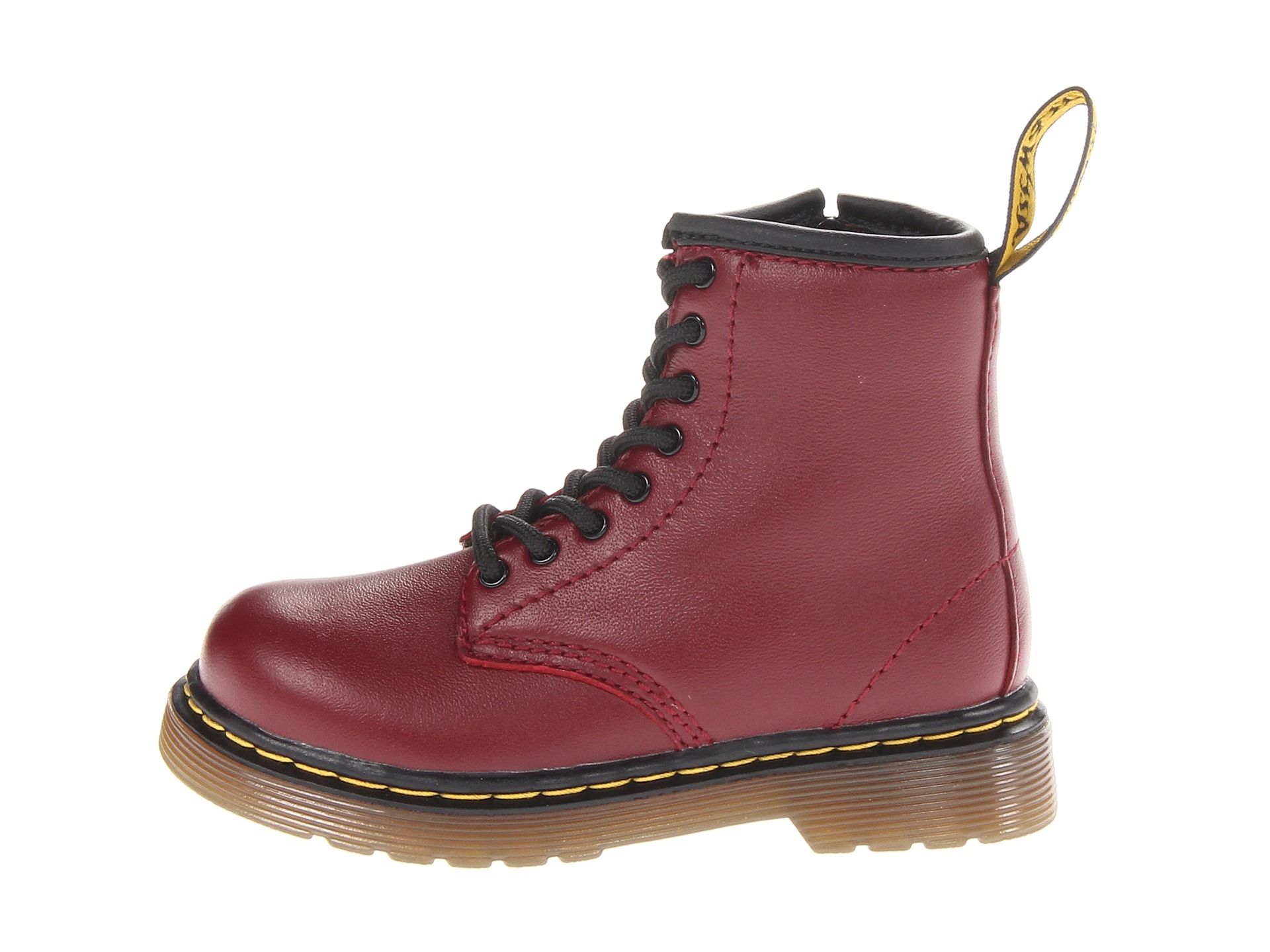 Dr. Martens Kids Collection Brooklee 8 Eye Boot (Toddler) Cherry Red Softy T