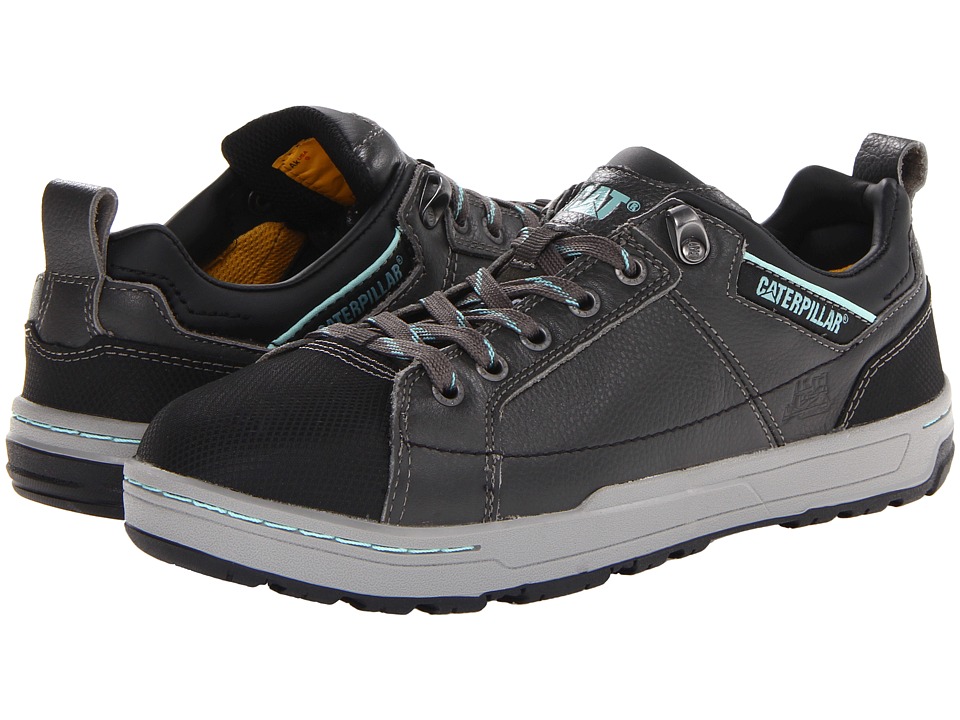 Caterpillar Brode ST (Dark Grey/Mint Smooth Pigmented Leather) Women's Industrial Shoes