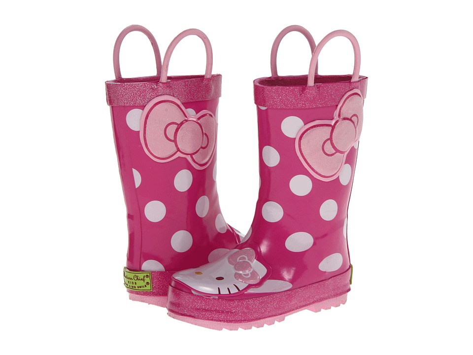 Western Chief Kids - Hello Kitty(r) Cutie Dot Rain Boot (Toddler/Little Kid/Big Kid) (Pink) Girls Shoes