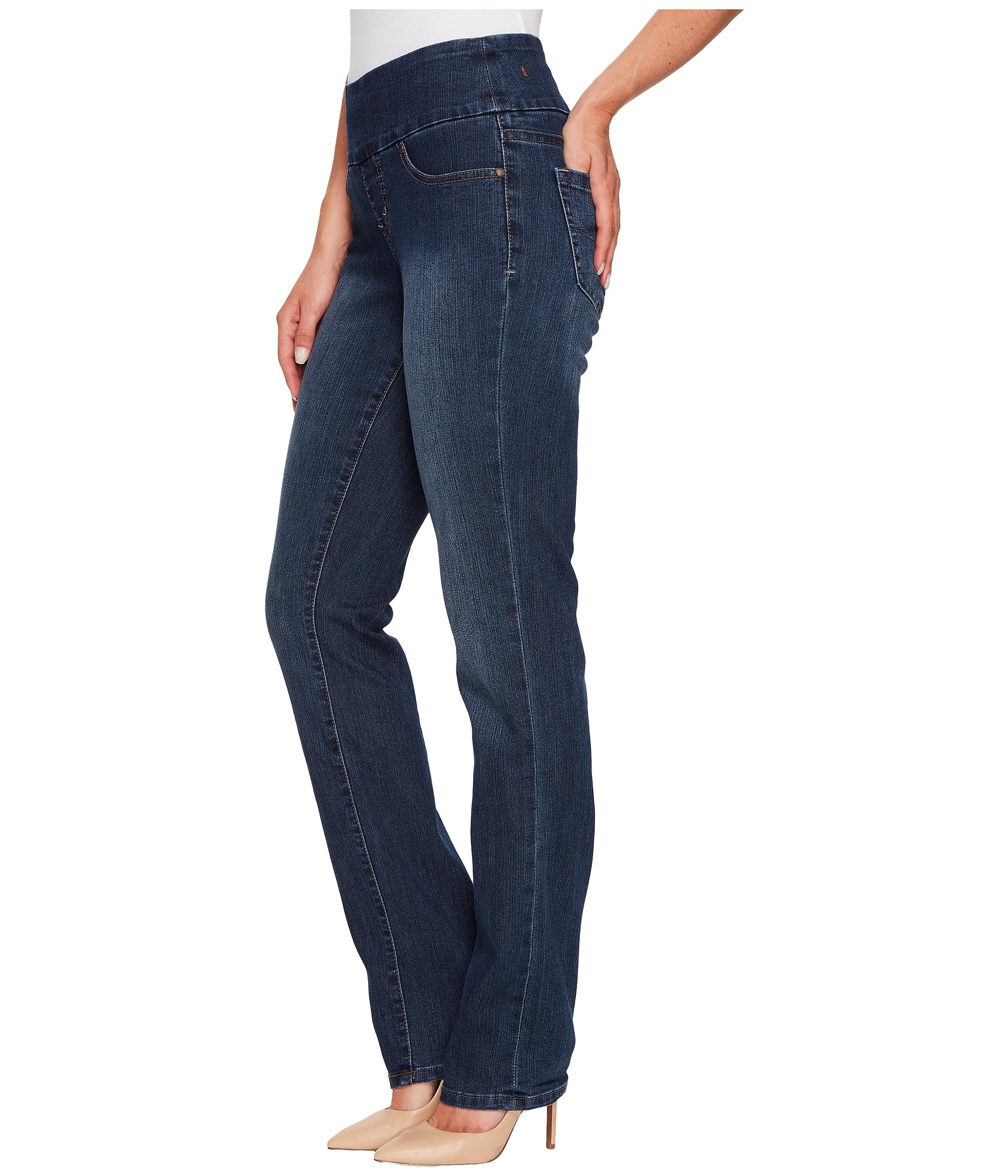 Jag Jeans Peri Pull-On Straight in Anchor Blue at Zappos.com