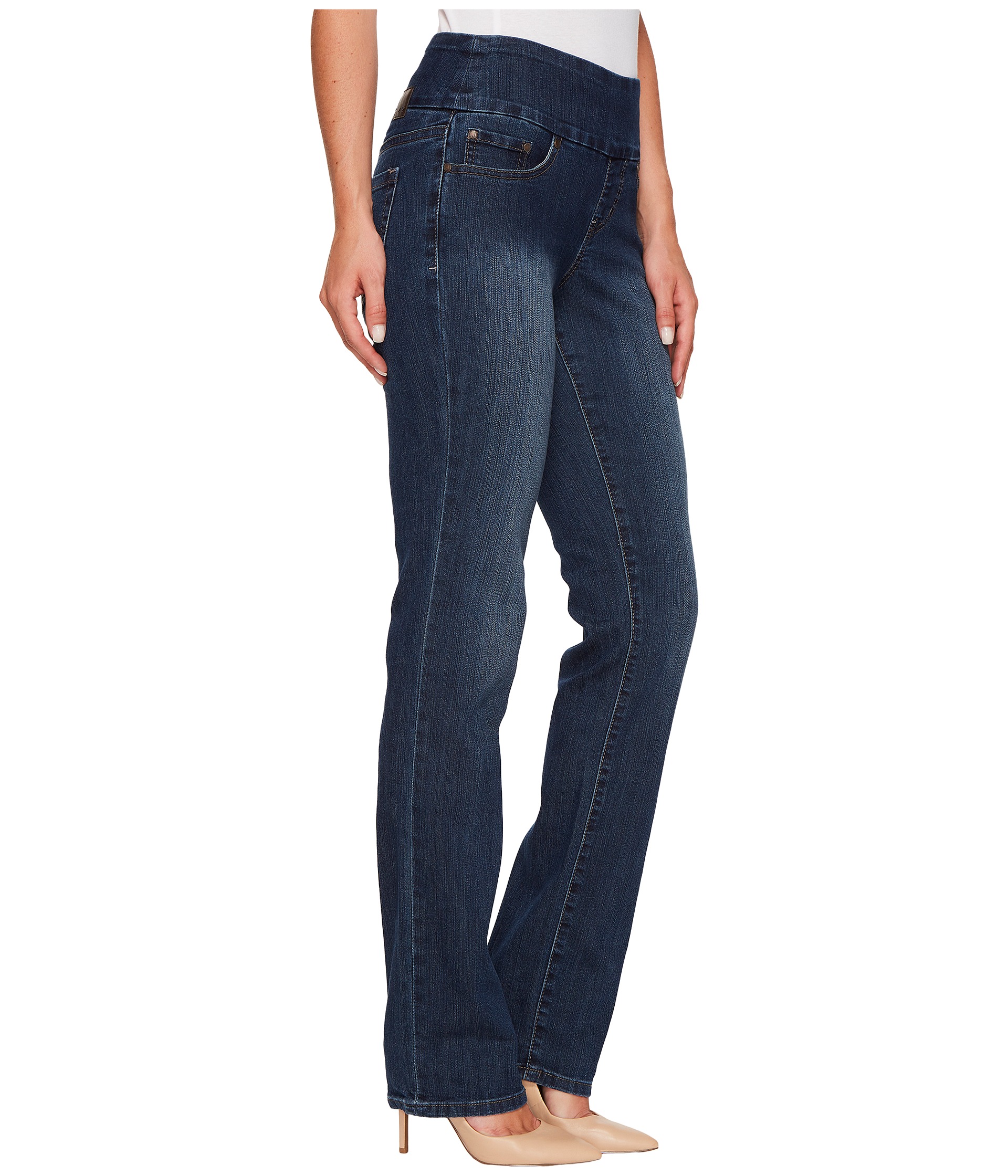 Jag Jeans Peri Pull-On Straight in Anchor Blue at Zappos.com