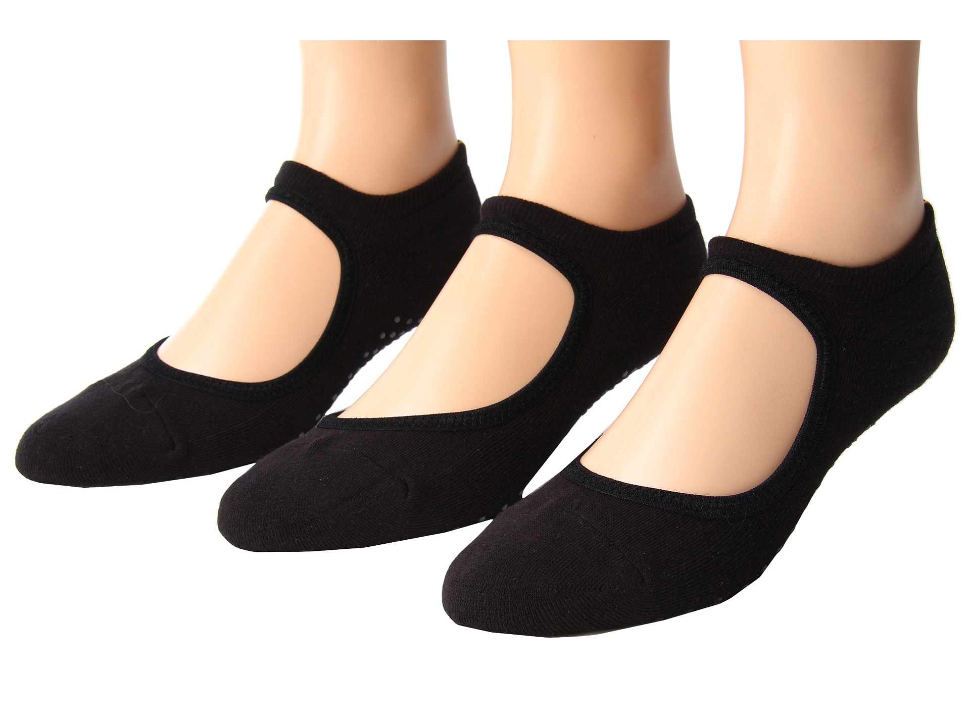 Lucy Ballet Grip Sock 3 Pair Pack Lucy Black | Shipped Free at Zappos