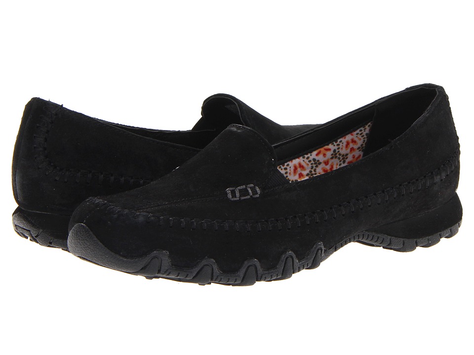 SKECHERS Relaxed Fit(r): Bikers - Pedestrian (Black) Women's Shoes