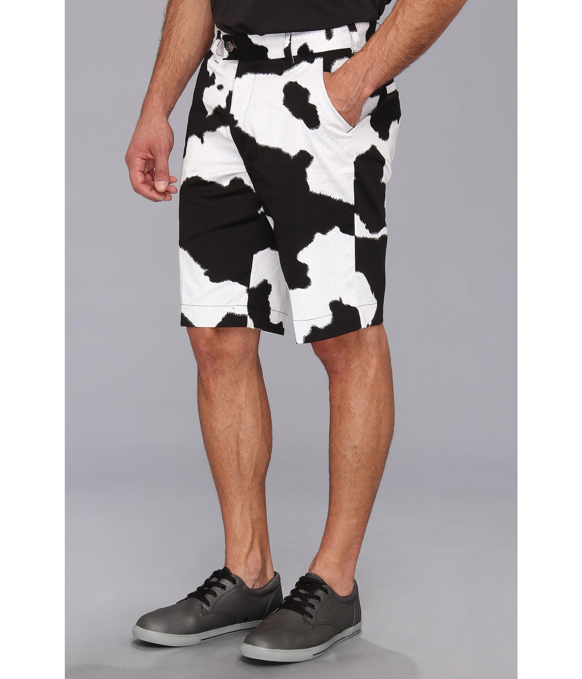 Loudmouth Golf Cowz Shorts Black White