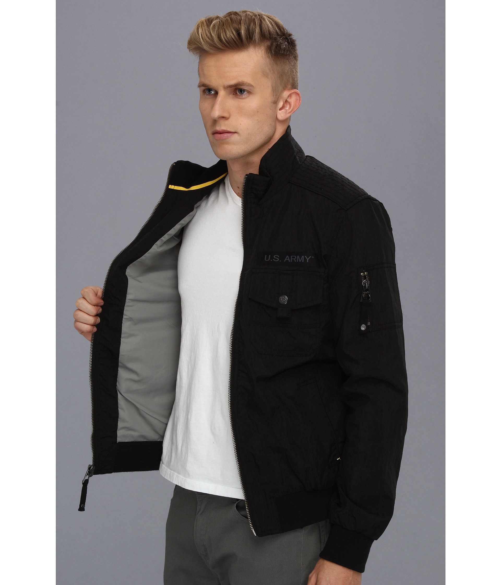 Authentic Apparel U S Army Admirals Aviator Jacket | Shipped Free at Zappos
