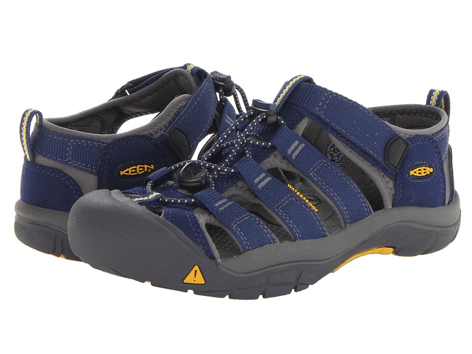 Keen Kids Newport H2 (Little Kid/Big Kid) (Blue Depths/Gargoyle) Kids Shoes