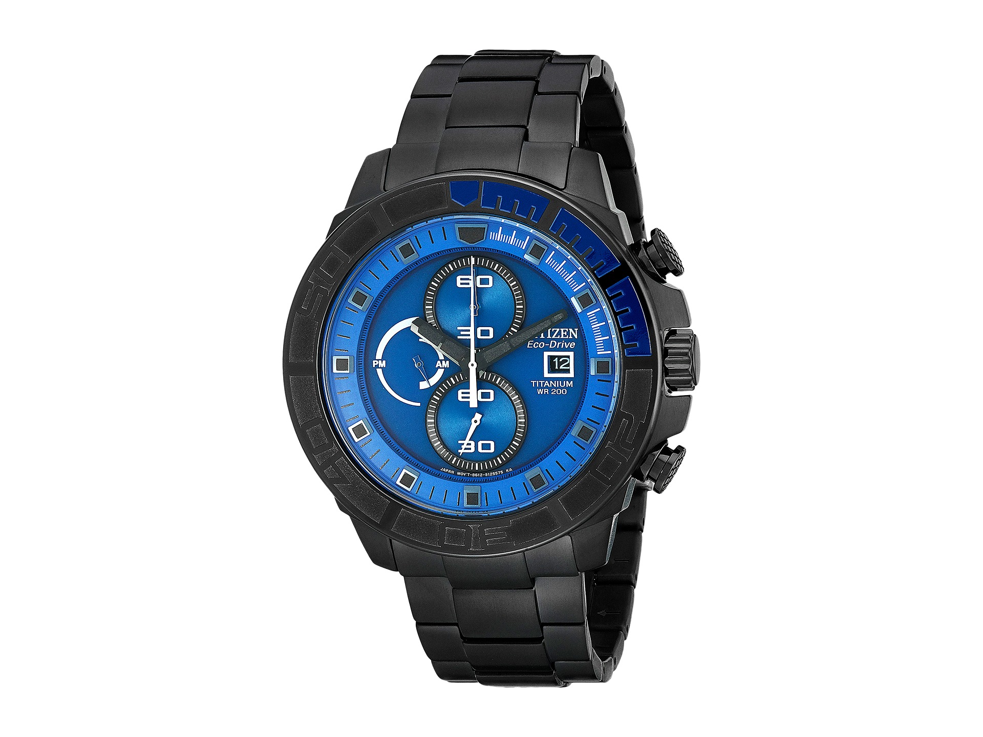 Citizen Watches Ca0525 50l Eco Drive Super Titanium Chronograph Watch