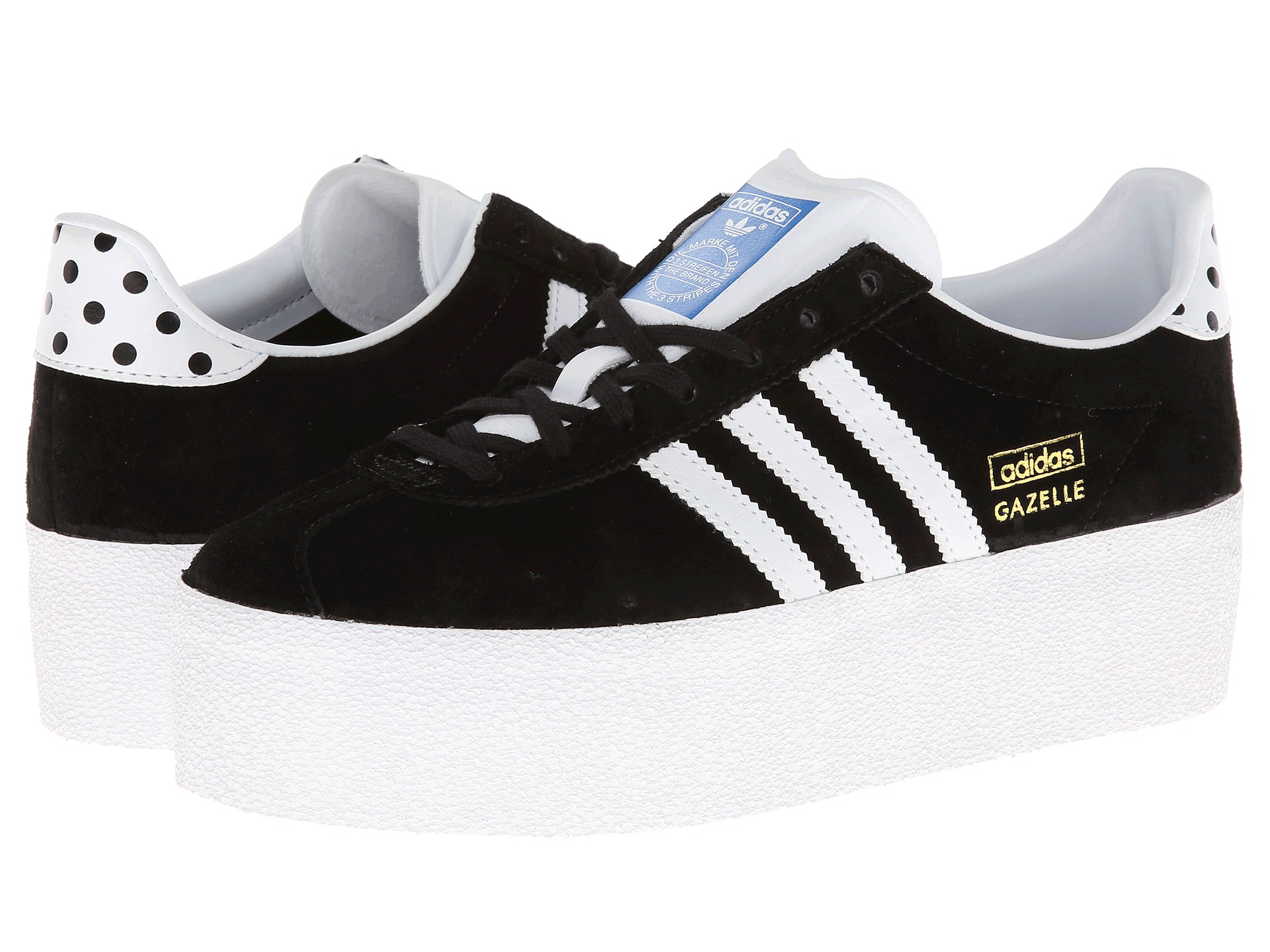 Adidas Originals Gazelle Og Platform Up Ef Black White | Shipped Free