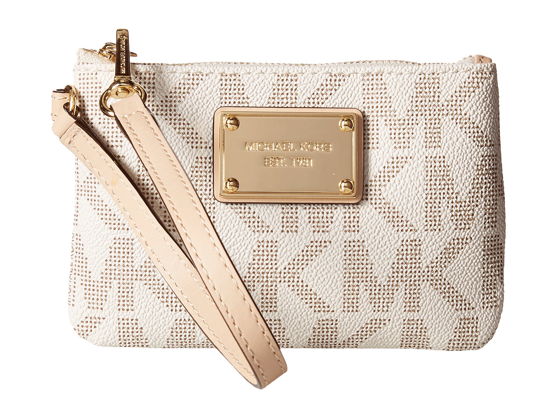 Michael kors jet set small signature wristlet deals