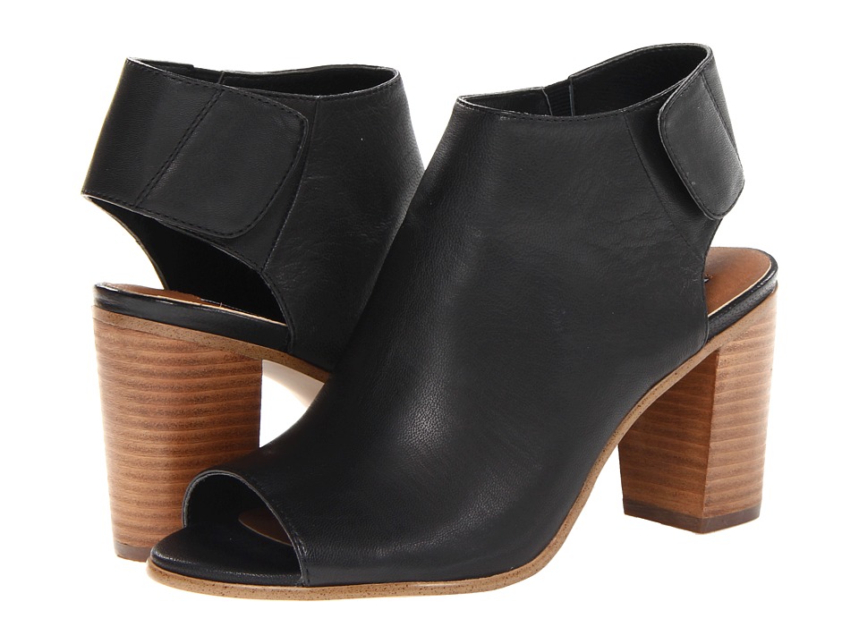 Steve Madden Nonstp Heel (Black Leather) Women's Dress Boots