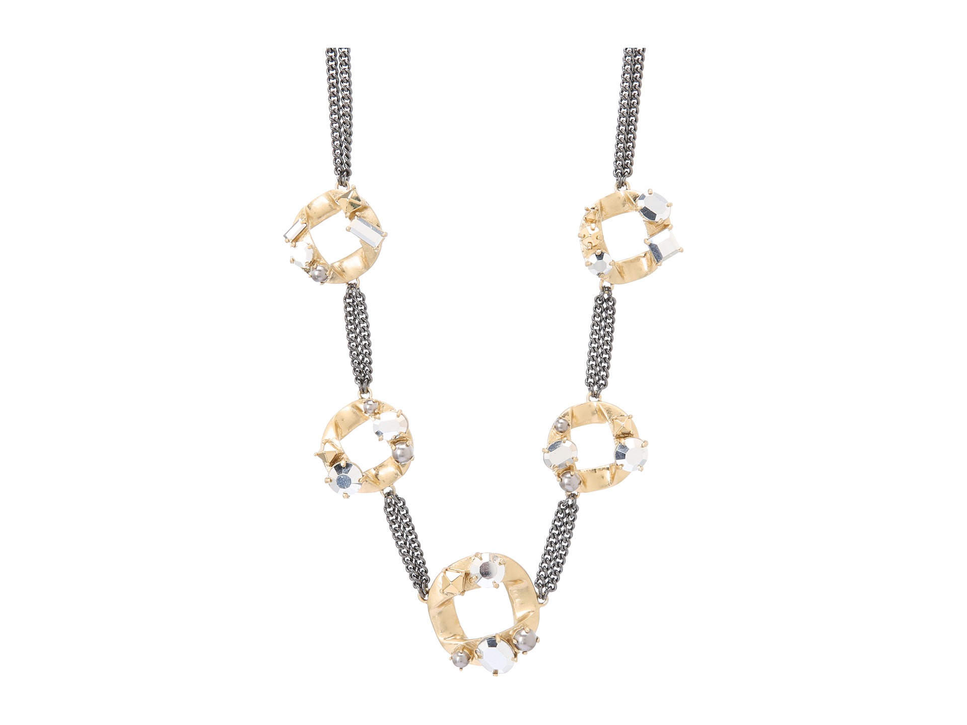 Marc by Marc Jacobs Link To Katie Embellished Large Linked Necklace