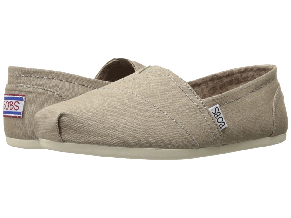 BOBS from SKECHERS Bobs Plush - Peace and Love (Taupe) Women's Shoes
