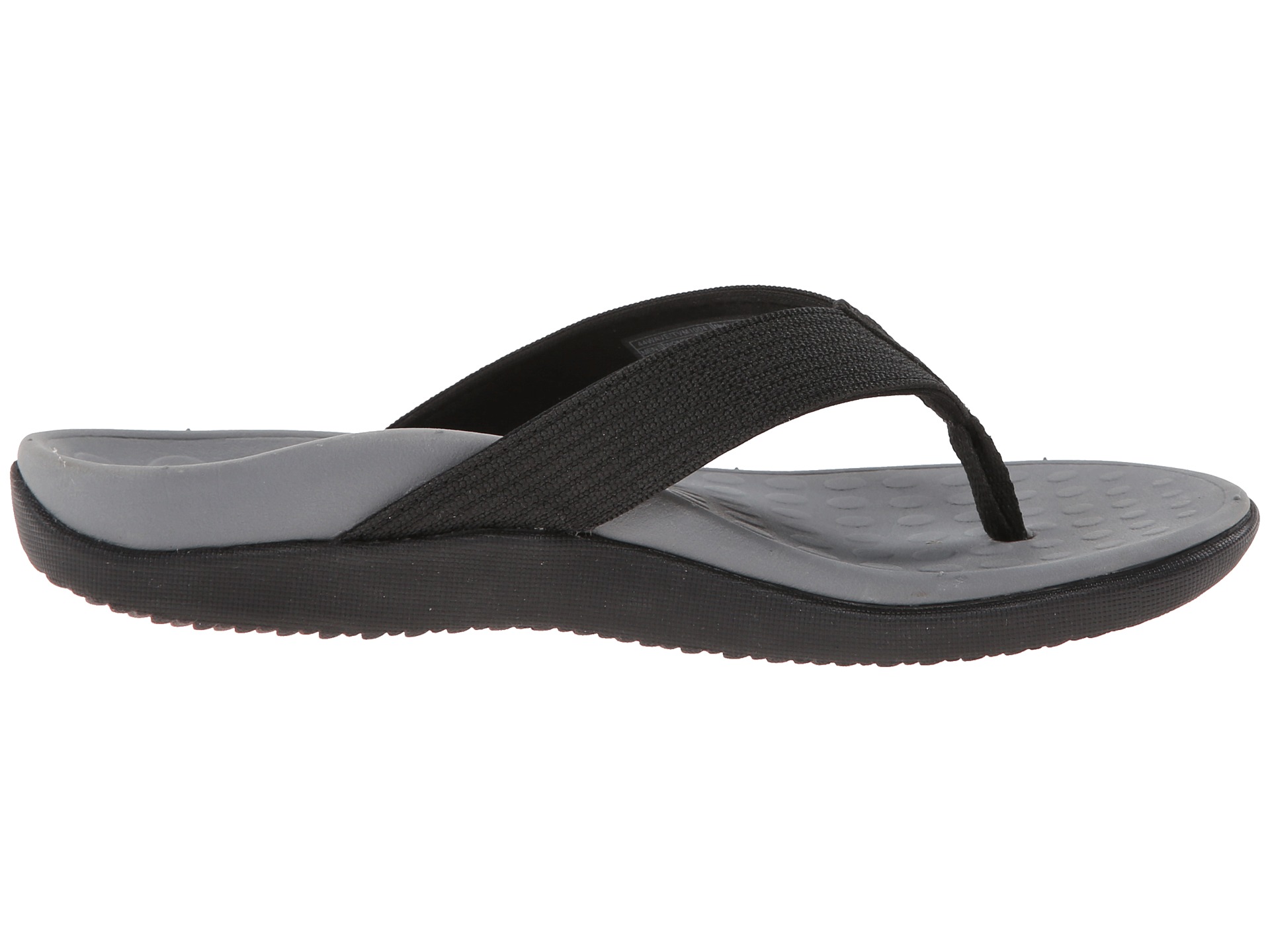 VIONIC with Orthaheel Technology Wave Sandal Black - Zappos.com Free ...