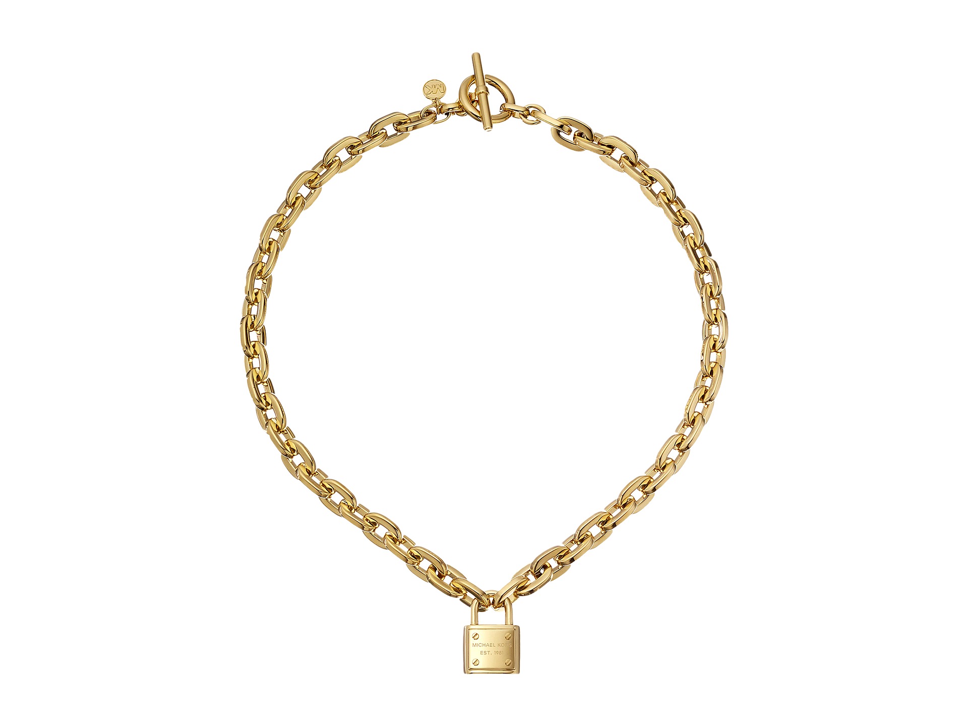 Michael Kors Collection Padlock Toggle Necklace | Shipped Free at Zappos