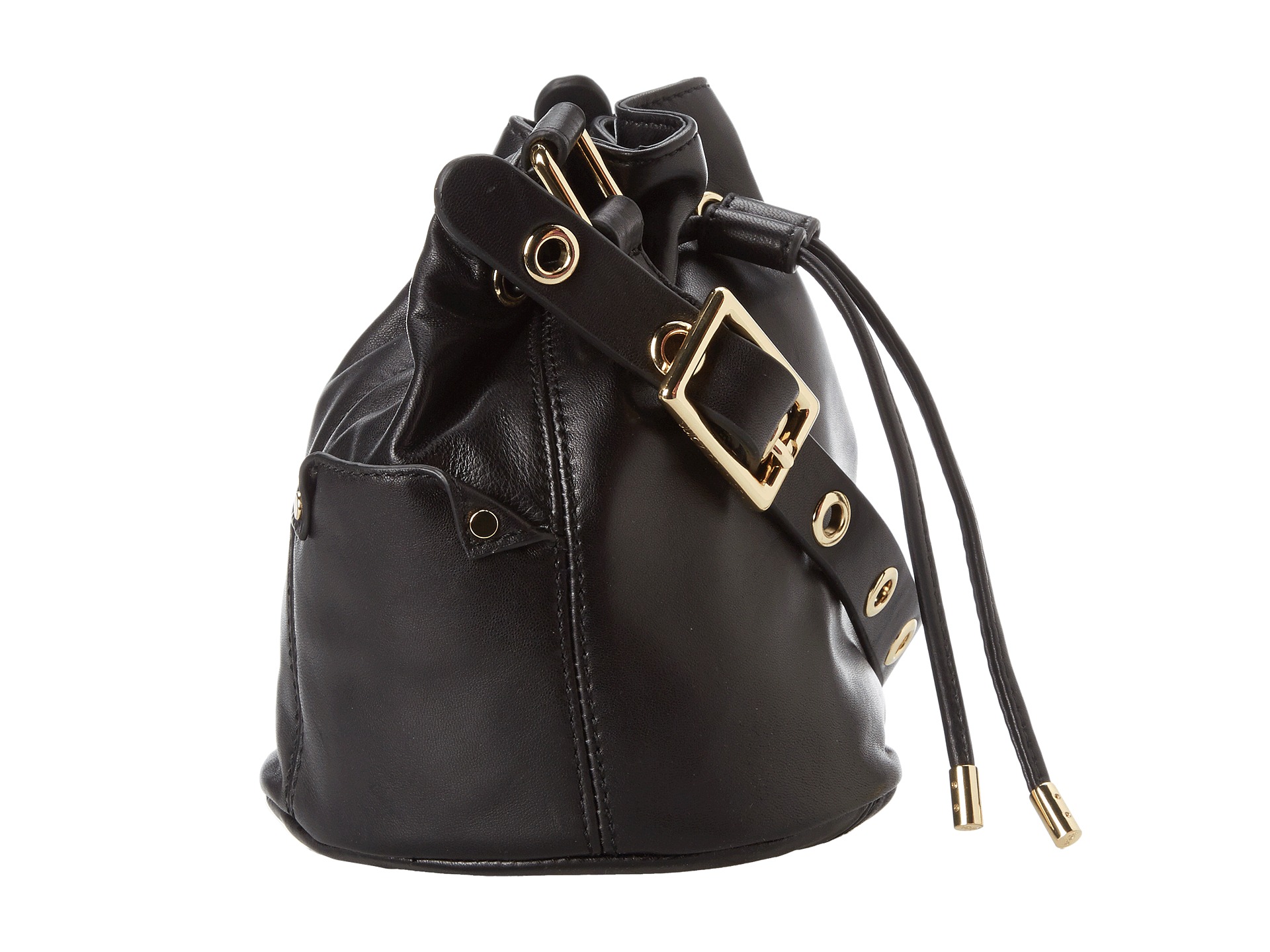 Juicy Couture Selma Leather Collection Mini Bucket Bag Black | Shipped ...