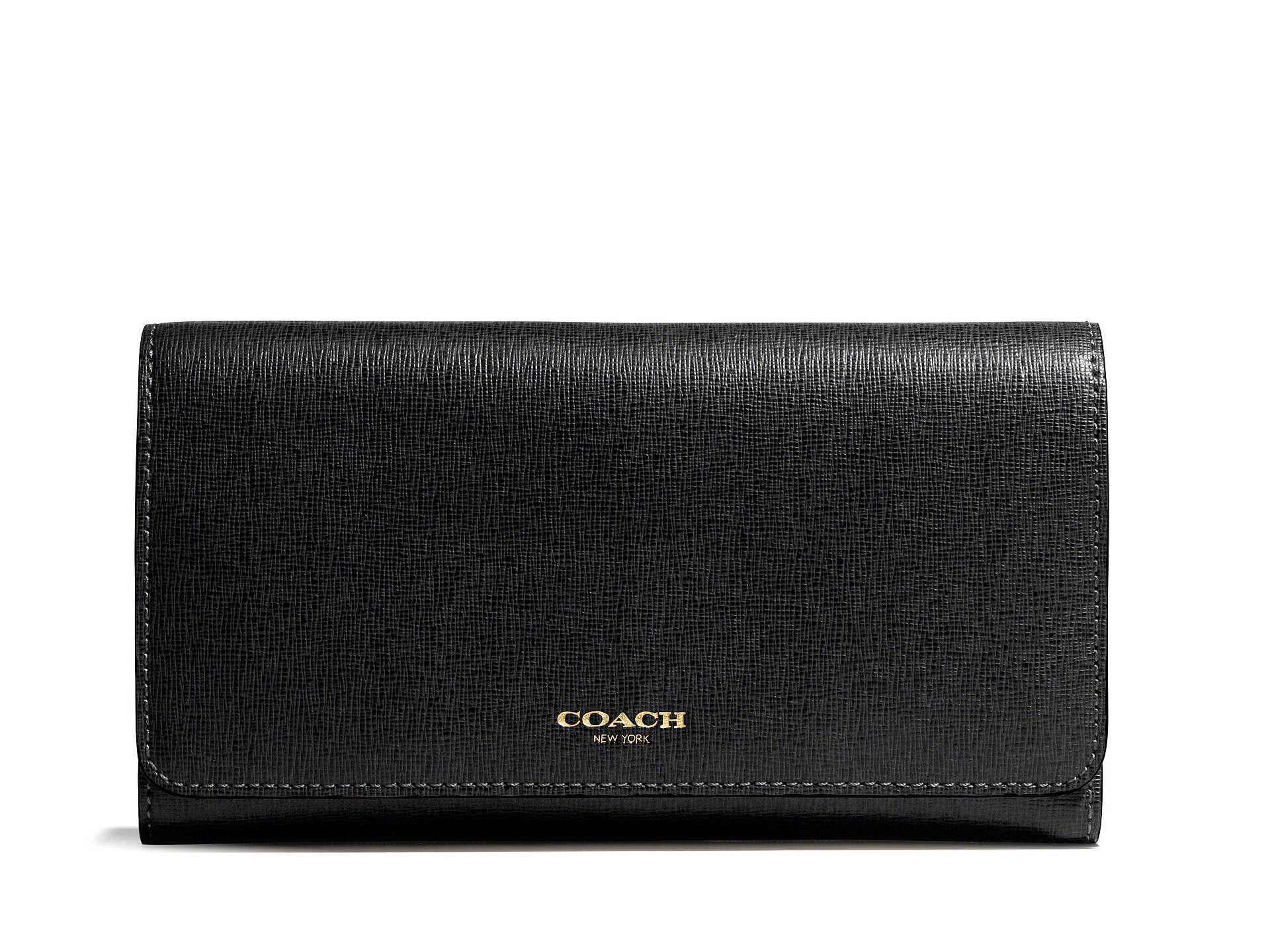 Coach Checkbook Wallet In Saffiano Leather | Shipped Free at Zappos