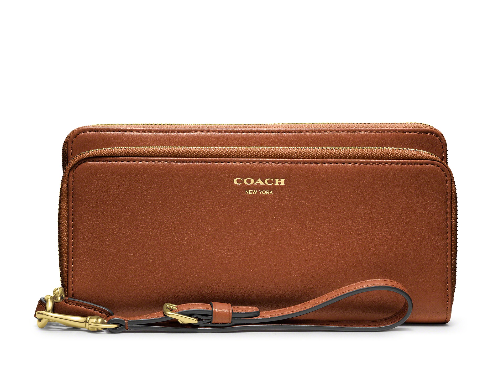 Coach Legacy Double Accordian Zip Wallet In Leather | Shipped Free at Zappos