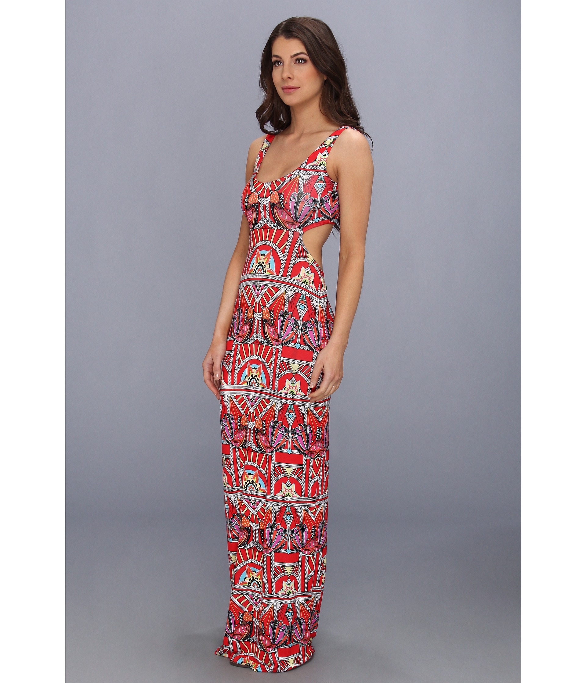 Mara Hoffman Cutout Maxi Dress Ananda Coral | Shipped Free at Zappos