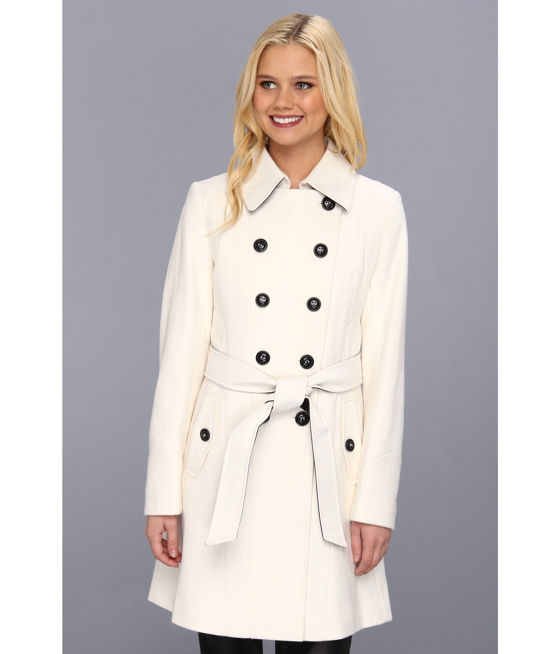 DKNY Color Block Trench 14200M Y3 Winter White