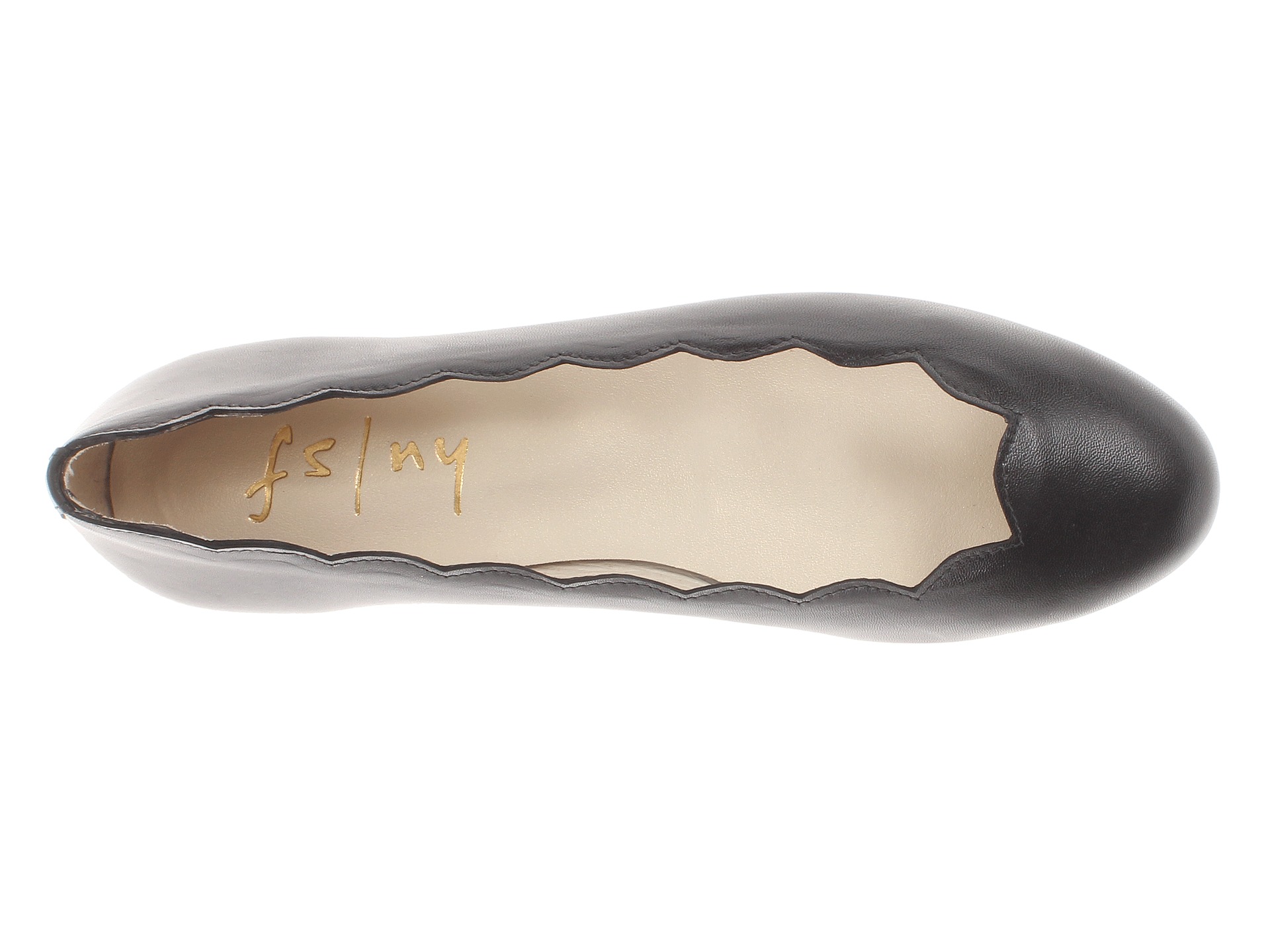 french sole razor leather flat