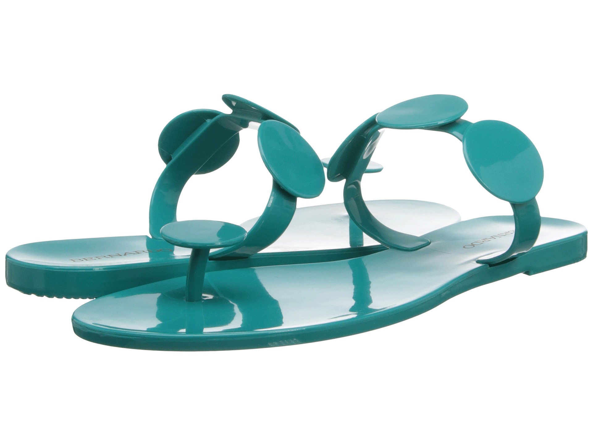 turquoise jelly sandals