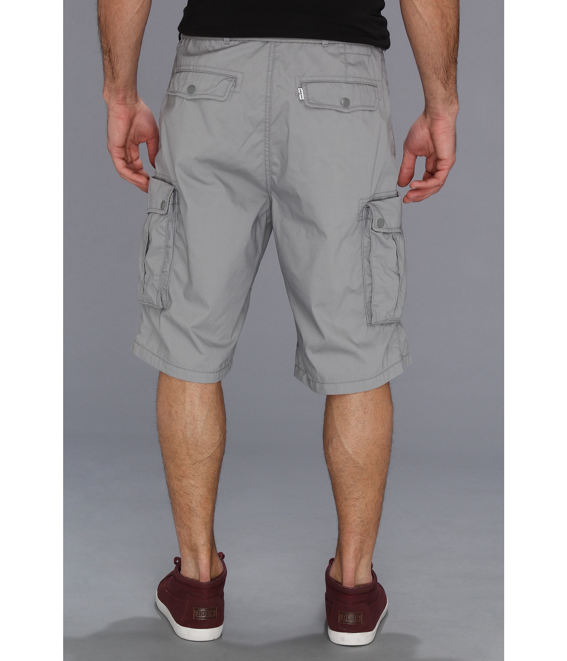 mens cargo shorts with snap pockets
