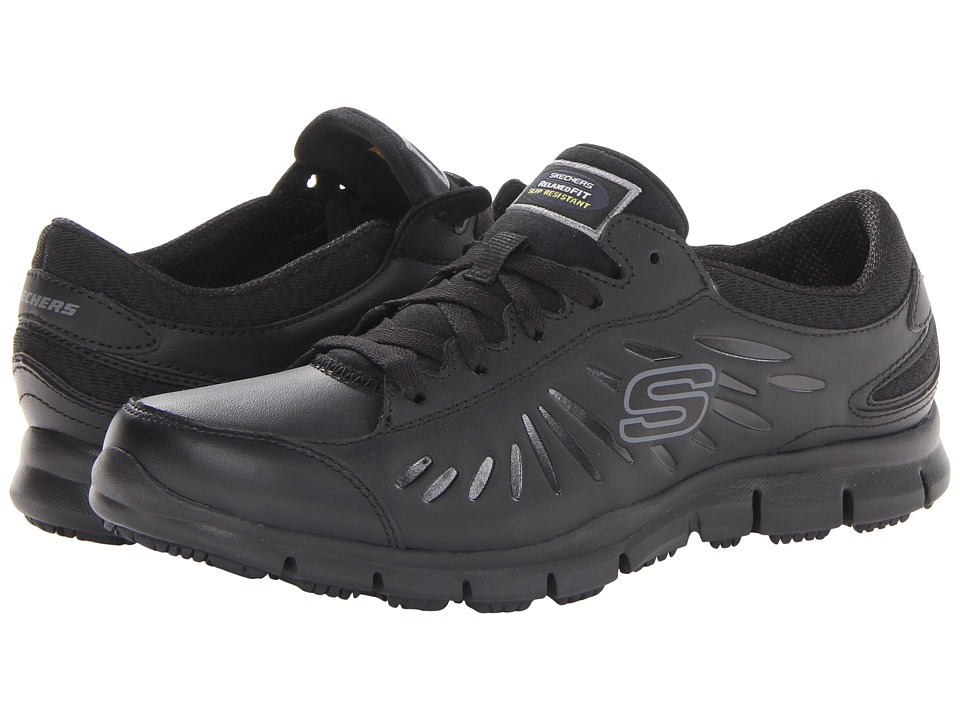 SKECHERS Work Eldred - Relaxed Fit (Black) Women's Shoes