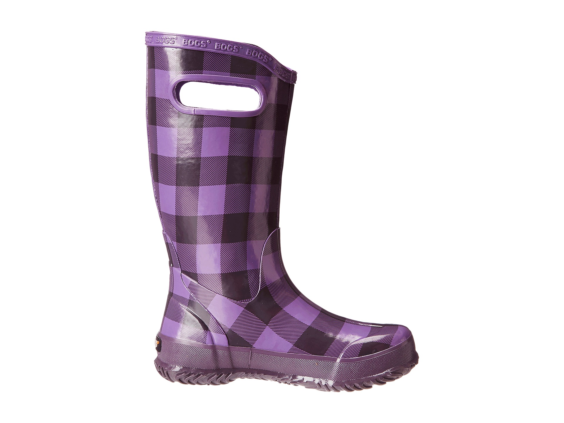 buffalo plaid rain boots