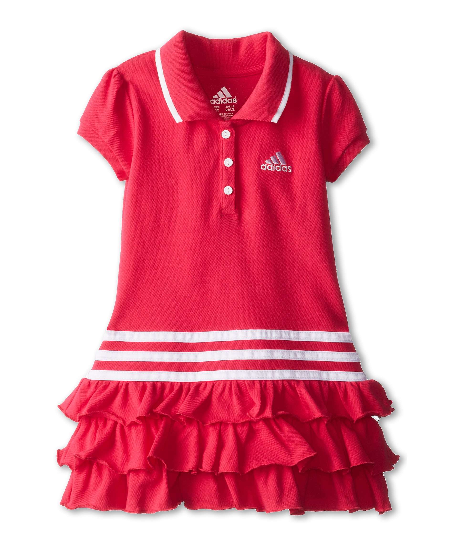 Adidas Kids Triple Tier Polo Dress Toddler Little Kids Adi Berry ...