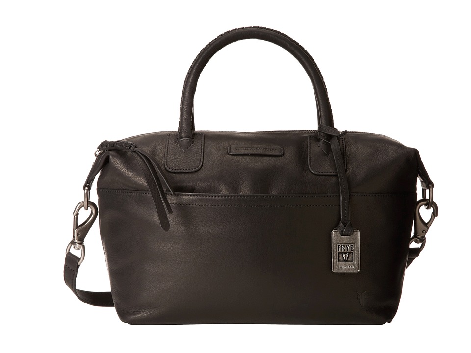 Frye Jenny Satchel (black Soft Vintage Leather) Satchel Handbags – Jaxworks