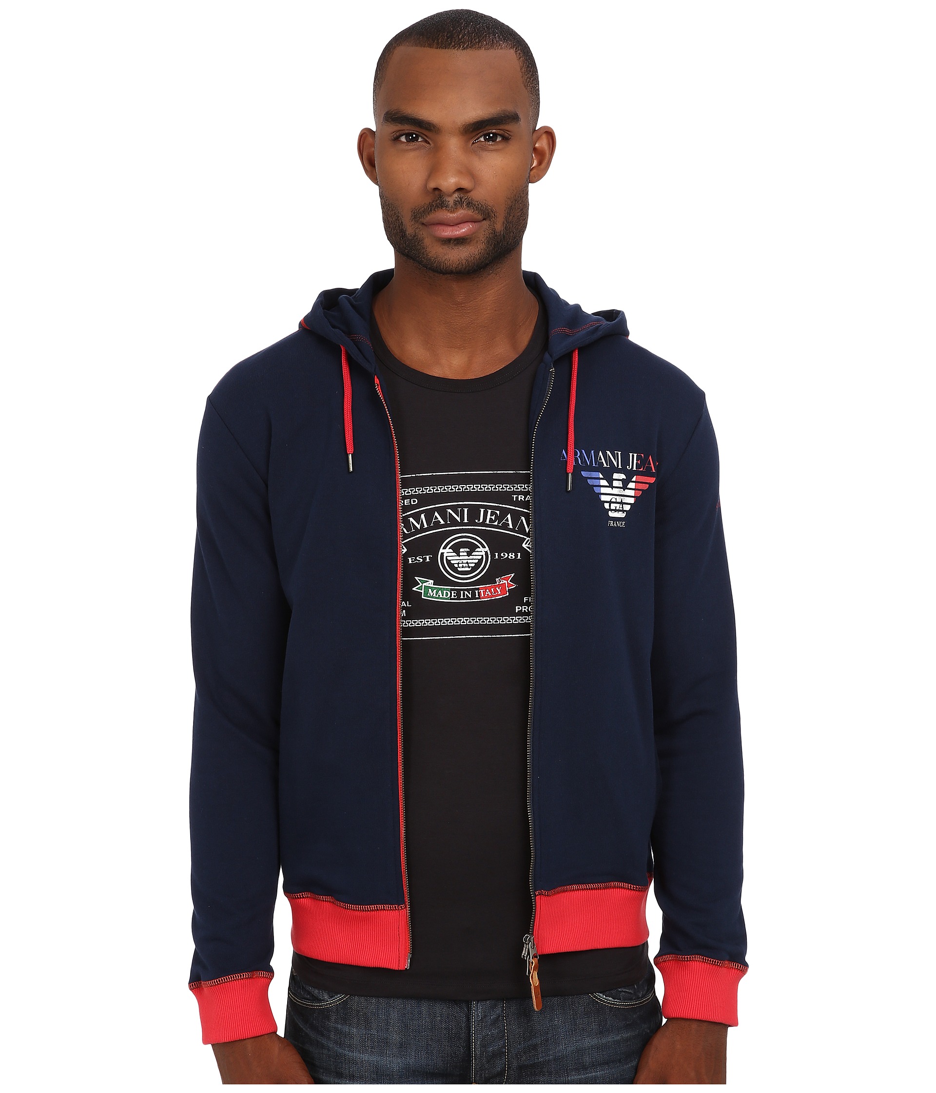 Armani Jeans Made In Italy Special Edition Hoodie - Zappos.com Free ...