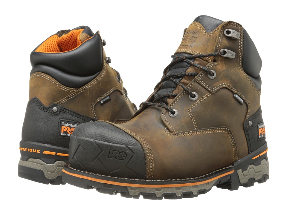 Timberland PRO - Boondock 6 Soft Toe WP (Brown) Mens Work Boots