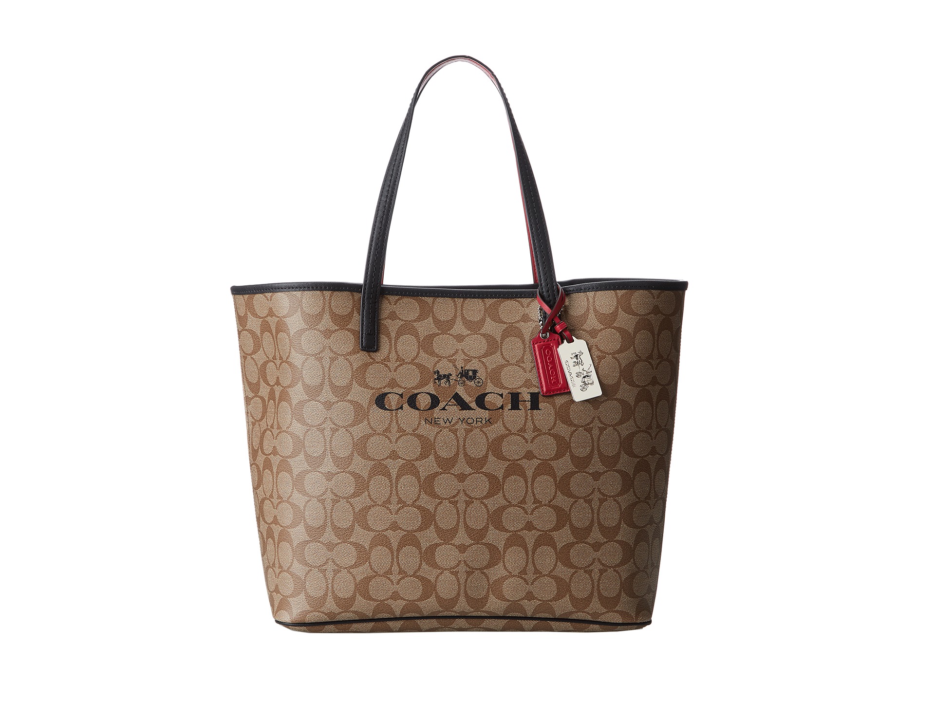 Coach Signature C Coated Canvas Tote | Shipped Free at Zappos