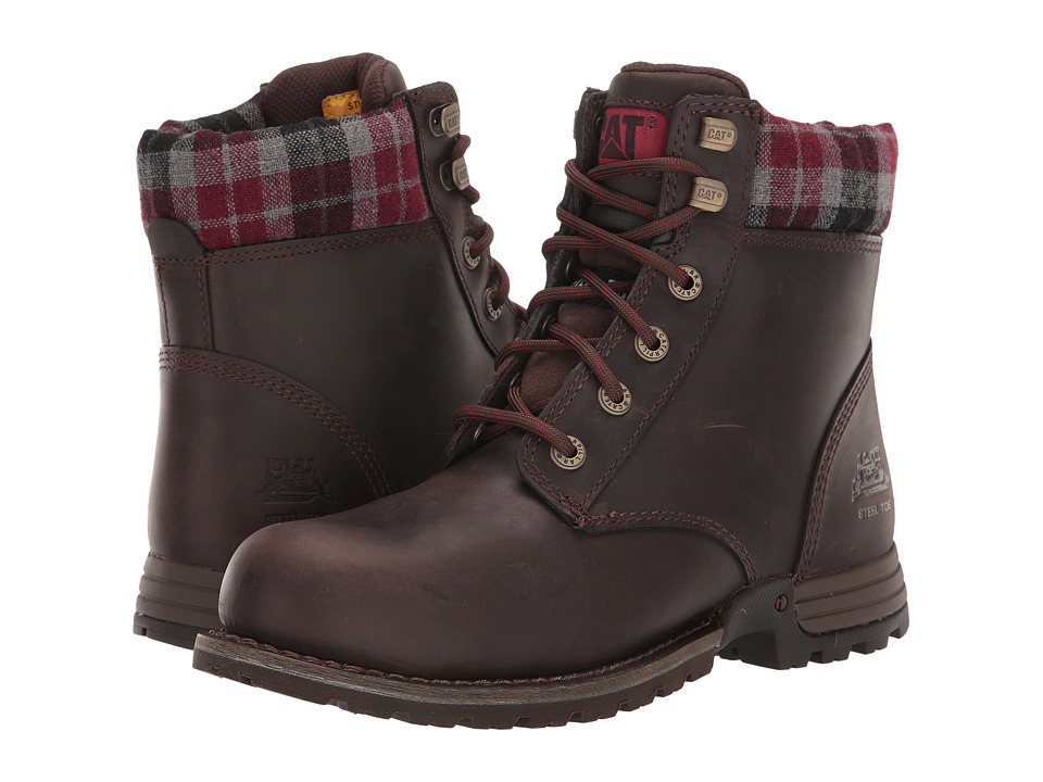 Caterpillar Kenzie Steel Toe (Bark Merina) Women's Work Lace-up Boots