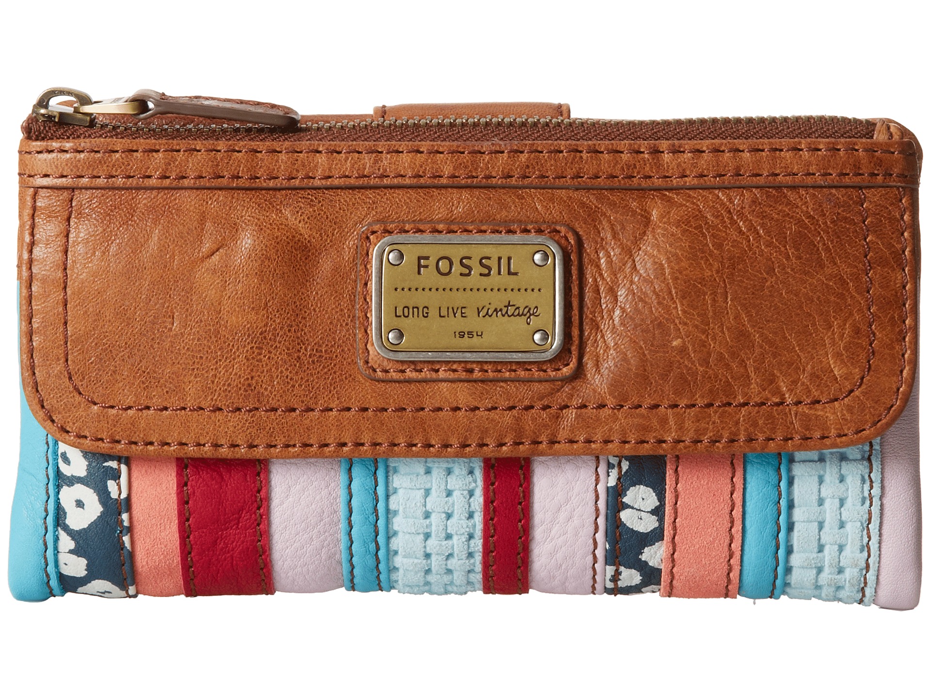 Fossil Emory Clutch Multi 1 - 0 Free Shipping BOTH Ways